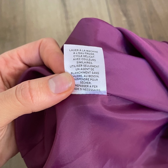 Leith Fit & Flare Dress High neck Halter Sleeveless Purple MINI sz S - | Plum - Picture 6 of 7